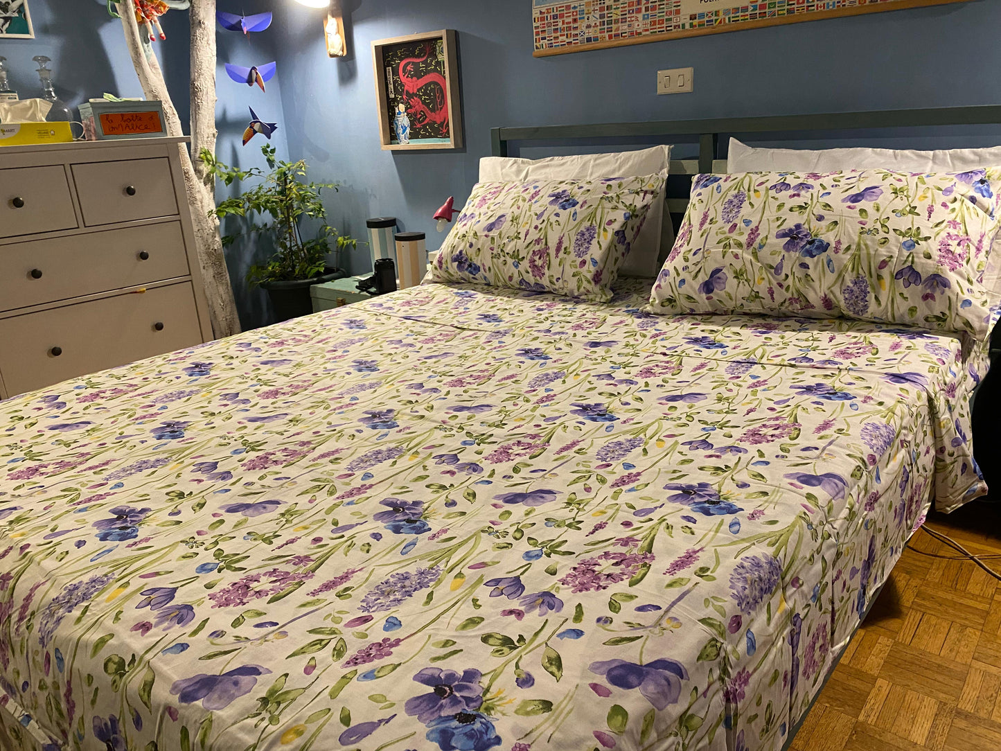 Completo letto lavanda